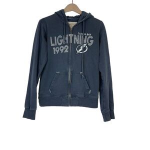 Tampa Bay Lightning Hoodie Official Licensed NHL Hockey Full Zip Kid's Size XL